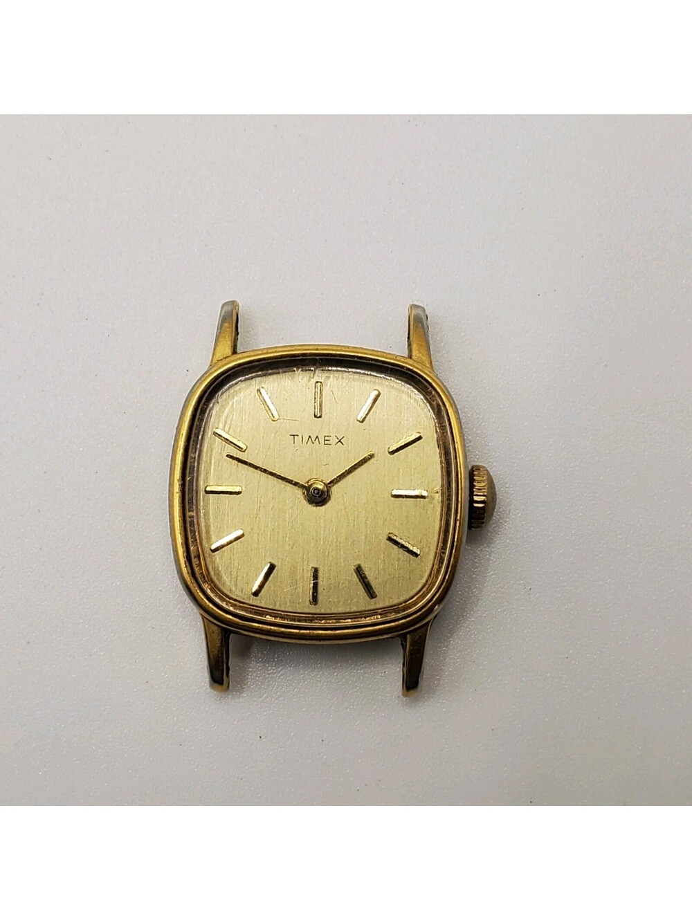 Vintage Timex Mechanical Square Womens Watch  Running 22mm No Band